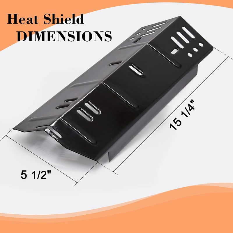 Adviace Grill Replacement Parts for Dyna-Glo DGH450CRP DGH450CRN-D DGH474CRP DGH485CRP DGH483CRP DGH474CRN-D DGH474CRP-D, 4-Pack Grill Heat Shield Heat Tents for Dyna Glo - Image 5